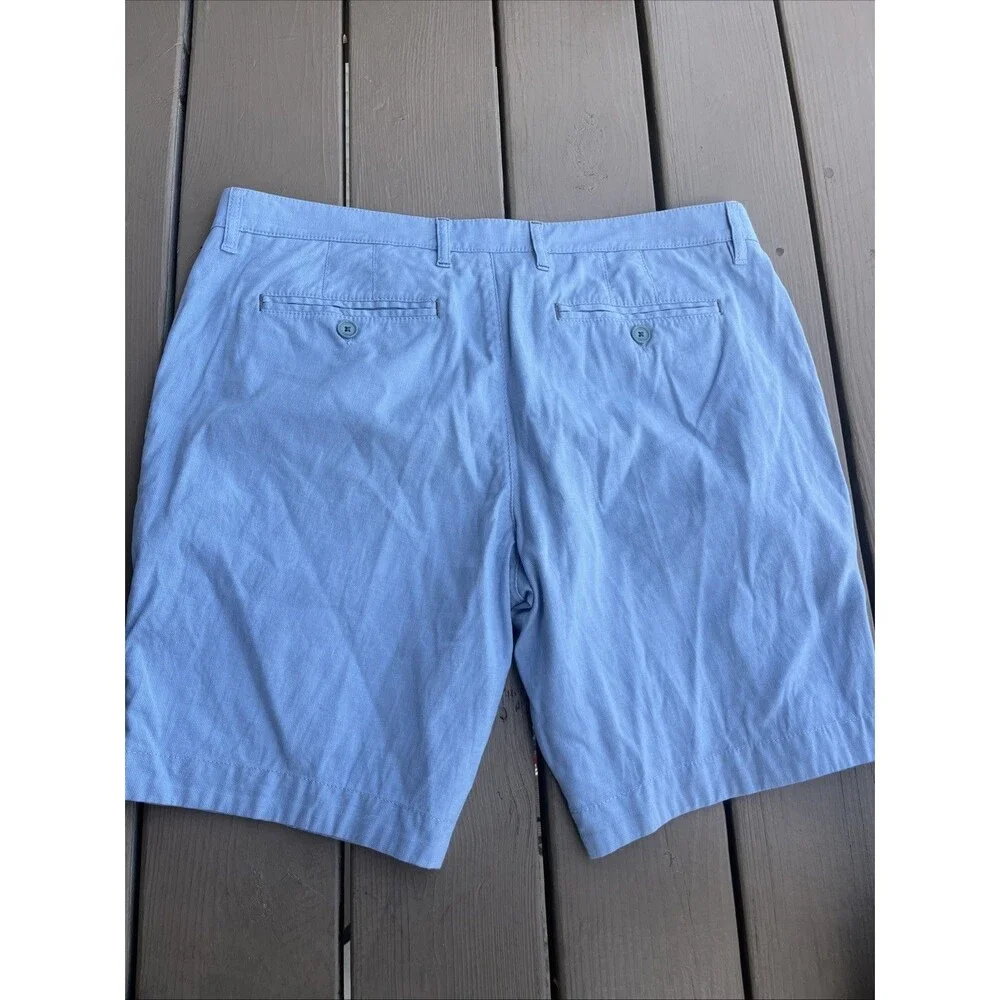 TED BAKER London Lot of 2 Men's Chino Shorts Flat Front Summer Wear Blue Size 38